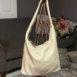 Banana Republic Cream Hobo Leather Bag NWOT